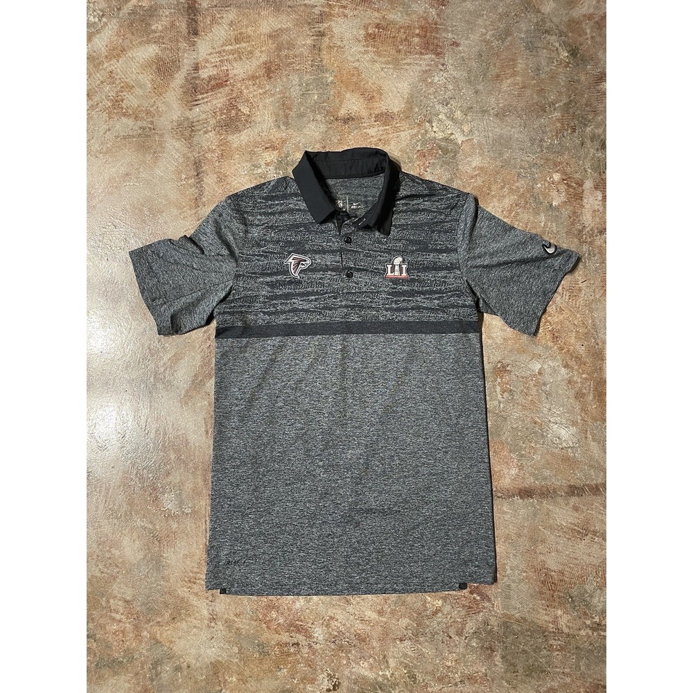 Nike Atlanta Falcons Superbowl 51 NFL Dri-Fit Polo Shirt Sz S *‎